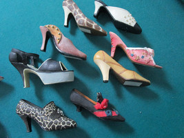 Miniature 8 Ceramic Collectible Fashion Shoes Around 3-4&quot; 8 Pcs Lot 1 - £56.97 GBP