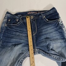 Rebel & Soul Women’s 12 Cotton Blend Faded Blue Distressed Skinny Jeans (31×30) image 5