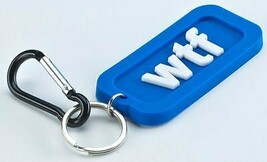 Boxer Gifts WTF Text Speak Keyring – Silicone Novelty Keyring – Fun Gift... - $4.99
