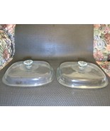 2 Vintage Lids Pyrex A-12-C   9 3/4&quot; Inner lip  10 1/4&quot; outer edge. - $35.64