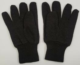 MI) Unisex Black Knit Winter Gloves Adult Large - $5.93