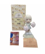 Precious Moments Figurine “Cheers To The Leader” Girl Cheerleader In Box... - $295.34 MXN