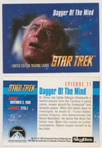 RARE 1993 TOS Star Trek VHS EXC SkyBox Card #11 ~ Dagger of the Mind / Season 1 - £20.19 GBP