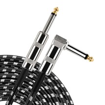 Guitar Cable 10 Ft /20 Ft, Electric Instrument Cable Bass Amp Cord For, ... - £28.42 GBP