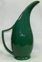 Red Wing Morning Glory Pattern Green Water Pitcher Nice! - £62.57 GBP