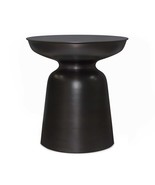 Toby 17&quot; Wide Modern Industrial Metal Accent Table Antique Copper Iron - $3,497.26 MXN