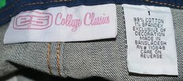 E5 College Classics Womens Notre Dame Jeans Size 1 Medium Wash Skinny image 9