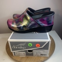 Dansko Professional Patent Spray Paint Womens Size 8.5 Clogs Nursing Shoes EU 39 - £77.31 GBP