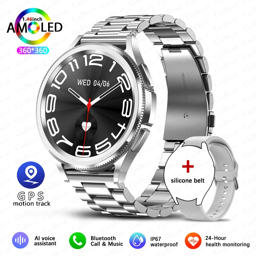 For Huawei Galaxy Watch6 Classicx  Smart Watch Mens Sports Fitness Health Heart  - £32.76 GBP