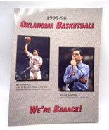 OU Oklahoma Mens Basketball 1995 1996 We&#39;re Back Book Thick Program Medi... - $710.69 MXN