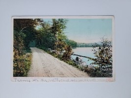 Shores Of Spofford Lake Chesterfield New Hampshire NH Dirt Road Landscape - £7.48 GBP