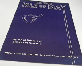 Music Sheet Vintage and Antique On The Isle of May 1940 - £3.88 GBP