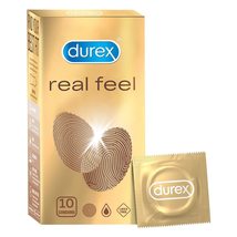 Durex Real Feel Condoms for Men - 10 Count For Real Skin on Skin Feeling| Latex  - $19.98