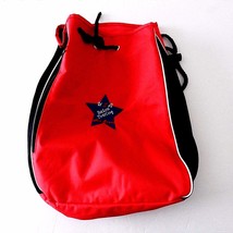 USA Baton Twirling All Stars Logo Red Black White Backpack With Zip Compartment - £10.27 GBP