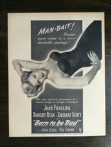 Vintage 1950 Born to Be Bad Joan Fontaine Full Page Original Movie Poste... - £5.22 GBP