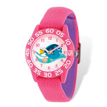 Disney Kids Nemo and Dory Pink Stretch Time Teacher Watch - £23.25 GBP