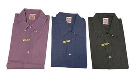 Brooks Brothers Shirt Adult 17-34 Lot of (3) All Cotton Blue Purple Blac... - $66.49