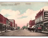 North Street View Coffeyville Kansas KS UNP DB Postcard I18 - $6.88