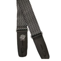 Lock-it Straps 2&quot; Poly Guitar Strap, Silver Checker - £19.61 GBP