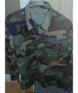 437th Airlift Wing US Air Force Camo BDU shirt  ORIGINAL VINTAGE Small L... - $471.22 MXN