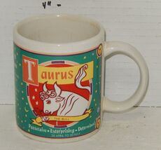 Taurus the Bull Birthday Mug Cup Zodiac - $8.88