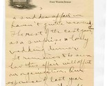 Blackstone Hotel Fort Worth Texas Letterhead Handwritten Letter 1920&#39;s - $17.82