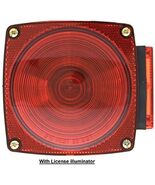 Uriah Products UL440011 4-1/2&quot; Square Red Signal Light with License Illu... - $420.22 MXN