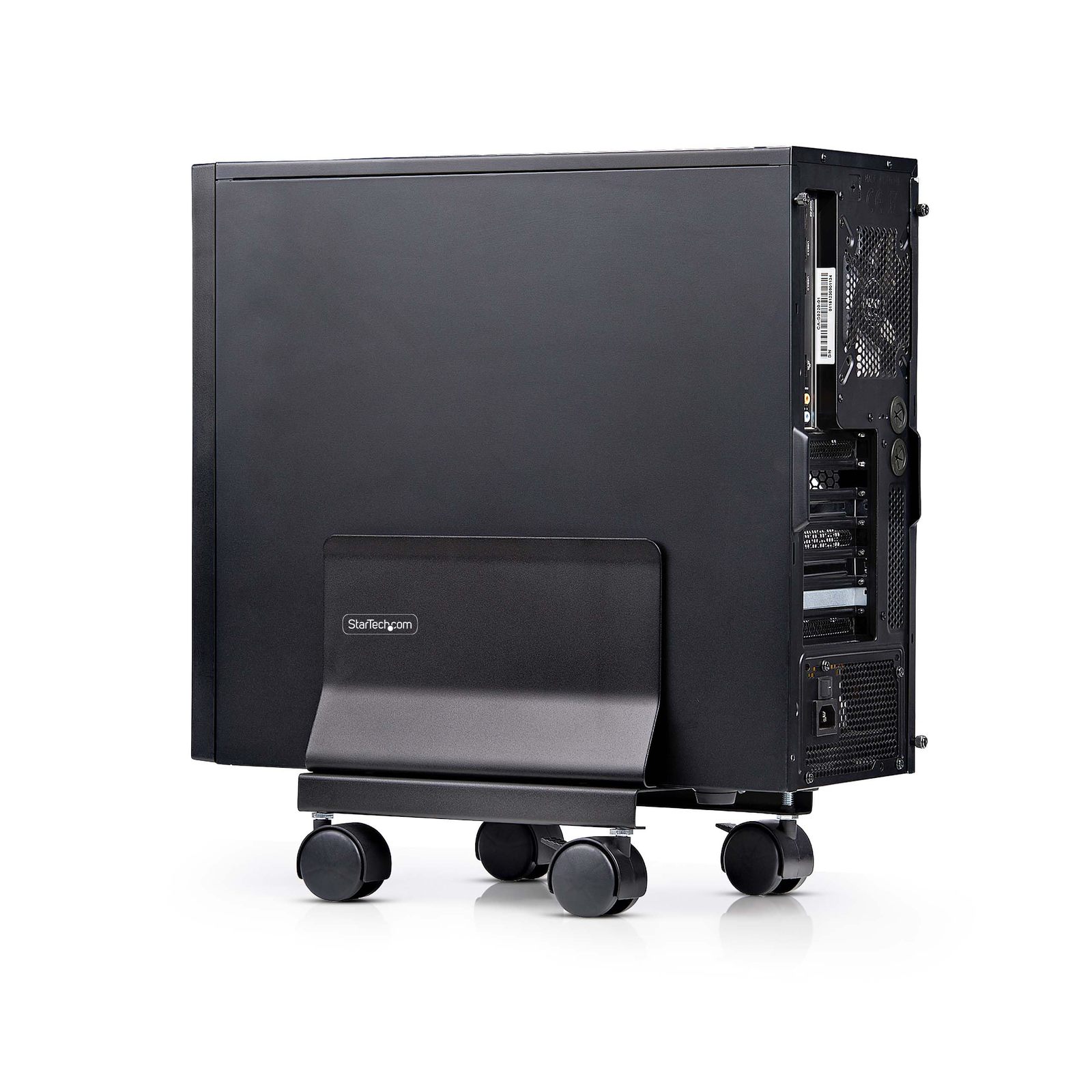 StarTech.com Computer Tower Cart, Rolling Mobile CPU Caddy on Wheels, Ma... - $84.90