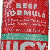 Lucy Pet Formula Dog Food 1 Pound Roll Beef Full Feed or Topper BB 7/13/23 - £13.19 GBP