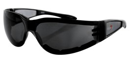 Bobster Eyewear Shield II Sunglasses Black/Smoke Lens ESH201 - £18.31 GBP
