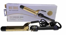 Hot Tools Signature Series Gold Curling Iron/Wand, 1.25 Inch. 1 1/4&quot; - £13.03 GBP