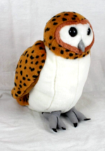 Spotted Owl Plush K&amp;M International 10&quot; Orange Realistic Toys Stuffed Animal - £10.96 GBP