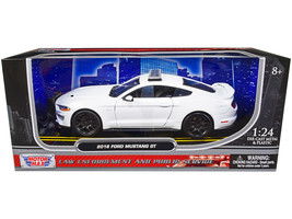 2018 Ford Mustang GT Police Car Unmarked Plain White &quot;Law Enforcement and Public - £40.47 GBP