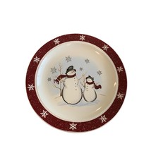 Royal Seasons Lot of 4 Dinner Plates Snowman Snowflakes 10.25 in Diameter - $24.74