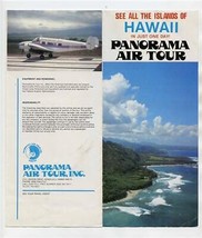 Panorama Air Tour Brochure See All the Islands of Hawaii 1982 - £13.31 GBP