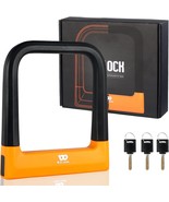 Icocopro Bike U Lock With 3 Keys, 18.76Mm Bike Lock Heavy Duty, Carbon S... - $42.99