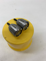 Ford 1963 1964 1965 1966 1967 Chrome Metal Radio Knobs Pair 2 Two - $33.66