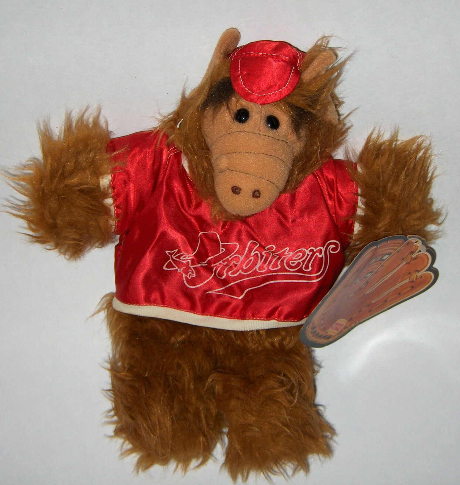Primary image for Vintage 1988 Burger King Alf Plush Hand Puppet Orbiters Baseball Team  & a gift