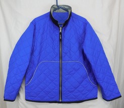 MARES Mens L Diamond Quilted Jacket Scuba Sailing Coat Liner RiRi Blue Italy - £66.76 GBP