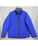 MARES Mens L Diamond Quilted Jacket Scuba Sailing Coat Liner RiRi Blue I... - $84.88