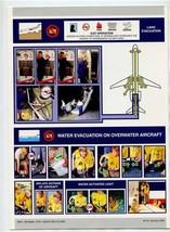 American Airlines Super 80 Safety Card Rev 12/93 - £17.40 GBP