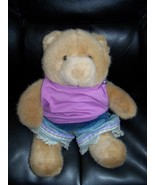 Build a Bear Brown Bear W/Short Outfit EUC - $370.35 MXN
