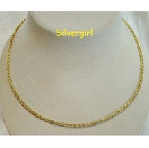 16&quot; or 20&quot; Gold Plated Twist Rope Chains - £8.01 GBP