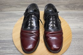 Goodyear Shoe Mens 9 M Neolite Brown Black Oxford Dress Almond Toe Leather - £35.18 GBP