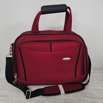 Samsonite 1910 Carry-on Travel Overnight Briefcase Laptop Red/Black Canv... - $607.34 MXN