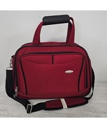 Samsonite 1910 Carry-on Travel Overnight Briefcase Laptop Red/Black Canv... - $44.36 CAD