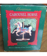 1989 Hallmark Christmas Ornament Carousel Horse Ginger 4th n Collection ... - £12.69 GBP
