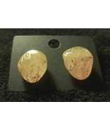 This is a set of agate earrings, they are translucent orange with white ... - £11.73 GBP