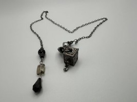 Vintage Sterling Silver Poison Pin No Clasp Tie Necklace 22” - £31.65 GBP