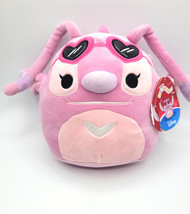 Squishmallows Disney 8&quot; Pink Angel Original Plush Hearts Lilo &amp; Stitch - £16.01 GBP